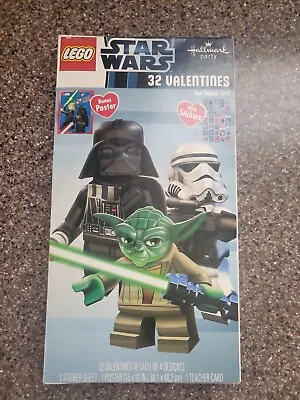Lego Star Wars Valentine's Day Cards TWO Boxes Of 32 (64 Total) Party Stickers • $9.95