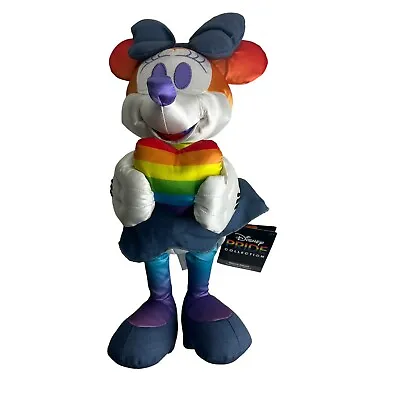 Disney Pride LbgtQ Collection Minnie Mouse Rainbow Heart Plush Doll • $18.75