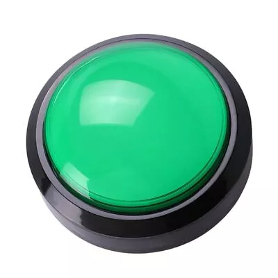 Game Machine Parts 100mm Big Round Push Button LED Illuminated With Microswitch • $20.05