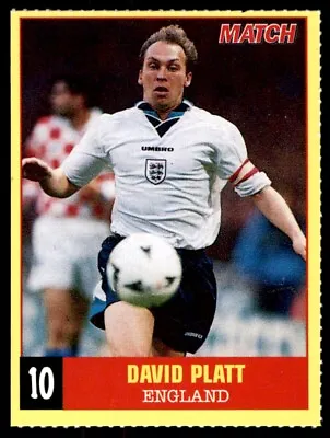 £1 • Buy Match Euro 96 Mini-Files - David Platt (England) No. 10