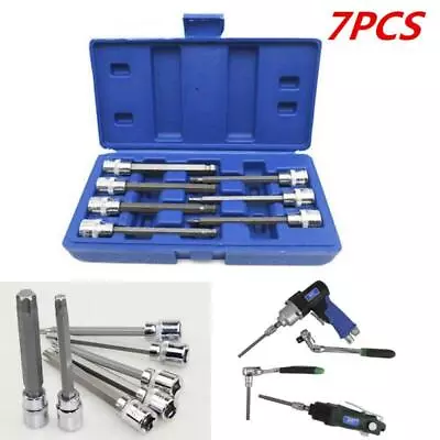 3/8  Drive Long Ball Head Allen Wrench Removing Tool Hex Bit Impact Socket Set • $30.96