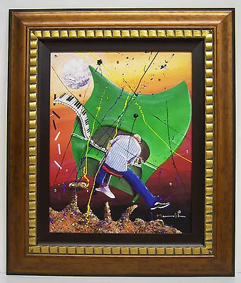 Original MARCUS GLENN Rhythm Of Mars Giclee On Canvas Hand Embellished COA 22x18 • $1775