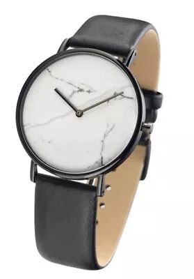 2 X Pack The Horse Watches Rrp $229  new Black Leather - White Marble Face C2 • $30.30