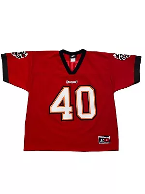 Vintage 90’s Logo Athletic Tampa Bay Buccaneers Mike Alstott #40 Jersey Sz Large • $35.99