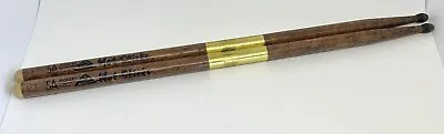 Vintage Hot Sticks 5A Solid Hickory Fire Grain? With Black Wood Tip Drum Sticks • $30