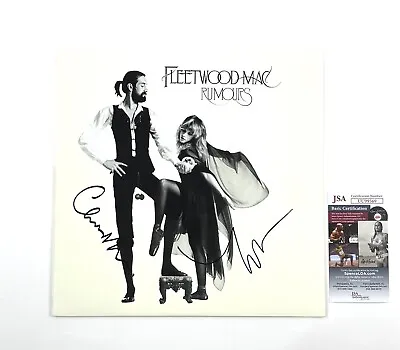 Fleetwood Mac Signed Rumours Vinyl Christine McVie Lindsey Buckingham JSA COA • $1199.99