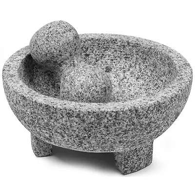 Imusa 6  Granite Molcajete With Pestle For Grinding And Mashing • $14.99