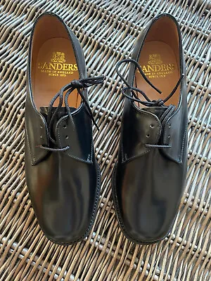 £114.99 • Buy Sanders Womens Esher Black Leather Plain Gibson Shoes Size 6uk *new* Brand New