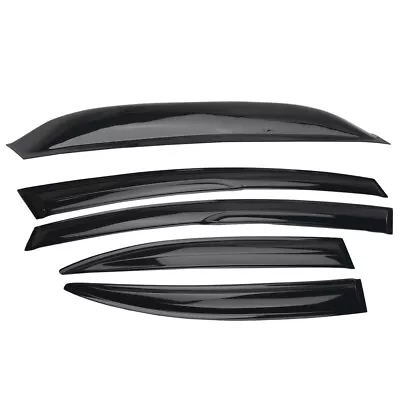 Mugen Style Wavy Window Visor + Rear Roof Visor For  06-11 Honda Civic 4DR Sedan • $39.99