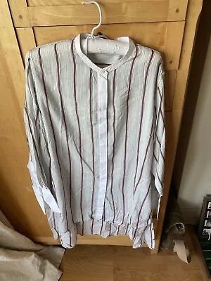 By Malene Birger Longline Patterned Womens Shirt Size 44(uk16) Cst £220 GC • $56.03