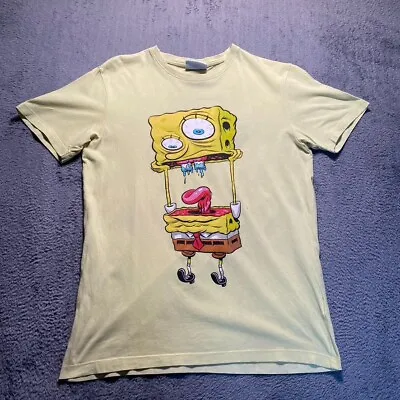 Spongebob T-shirt Mens Medium Short Sleeve Sinsay • £6