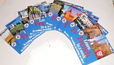 LEARN FRENCH IN A WEEK  Linguaphone Complete Set CDs 1-9 - AllTalk • £9.95