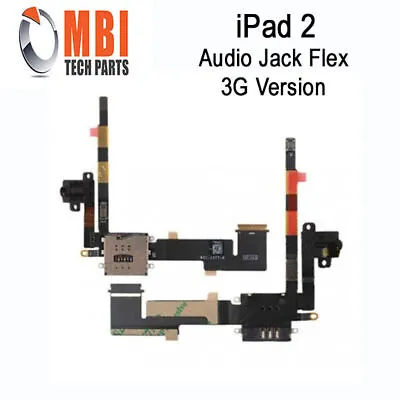 IPad 2 3G Headphone Audio Jack Flex Cable With Sim Card Reader • £2.98