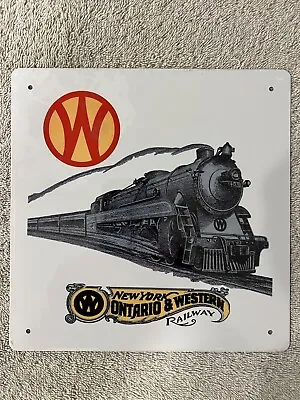 New York Ontario & Western Railroad Railway Train Metal Sign New 8 X 8  • $8