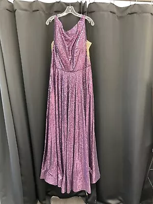 NEW La Femme 27061 Purple Size 16 Formal Prom Pageant Gala Dress • $129