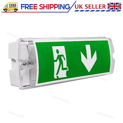 LED Emergency Bulkhead 5W IP65 Switched Maintained / Non-Maintained Fire Safety • £12.69