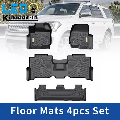 4PCS Floor Mat Liner For 2018-2023 Ford Expedition & Max 18-21 Lincoln Navigator • $114