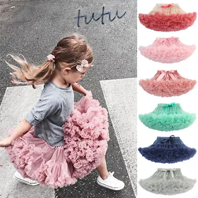 £17.18 • Buy UK Girls Skirt Tutu Princess Skirt Gauze Skirt Children's Dance  Party Dress HD