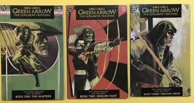 GREEN ARROW: LONGBOW HUNTERS #1-3 - Mike Grell - DC Comics 1987 - • $4.90