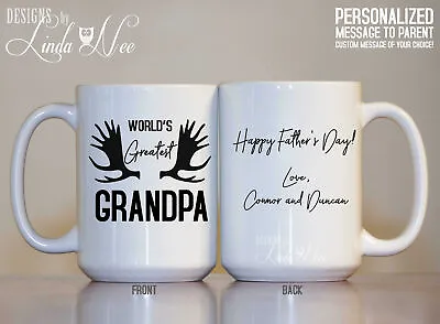 Personalized World's Greatest Grandpa Father's Day Mug Gift For Dad Father's Day • $26.99