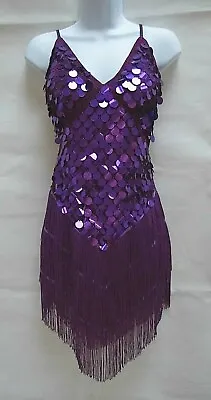 Latin Jive Rumba Samba Salsa Cha Cha Tango Waltz Ballroom Dance Dress Size 10/12 • £29.99