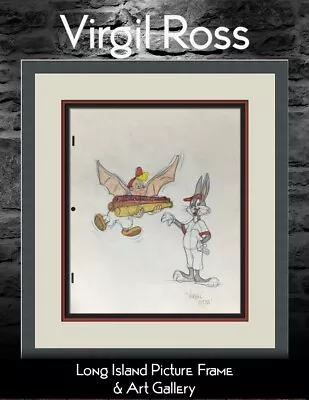 Virgil Ross Original Signed Model Sheet Drawing Bugs Bunny Batboy Custom Framed • $495