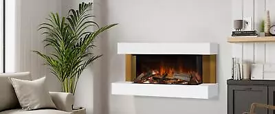 Wall Hung E-lectra S 1350 Electric Fireplace Suite - Hang On Wall • £1499