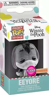 £8.95 • Buy Funko Pop Keychain Disney Winnie The Pooh Eeyore With Heart Flocked Figure *NEW*