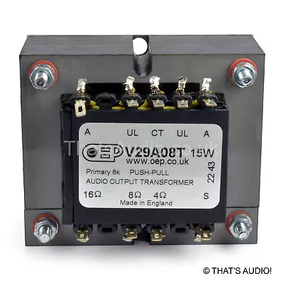 Valve Amplifier Output Transformer 15W PUSH-PULL (ECL86 / EL84) OEP V29A08T C... • £70