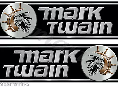 Two Mark Twain Boat Company Remastered Stickers 10  X 3.5  • $19.95