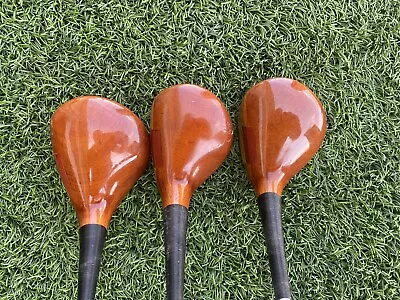 MacGregor Jack Nicklaus Muirfield Persimmon Woods Set 134-Woods R-Flex Good • $56.99