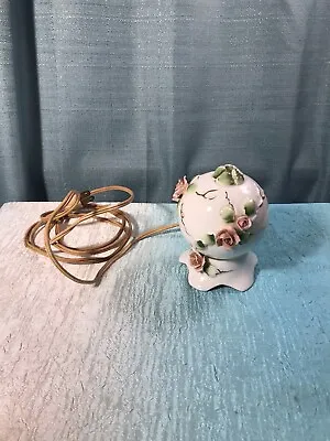 Vintage I.W. Rice & Co. Night Light Porcelain Hand Painted Japan 4” • $22.99