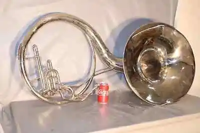 Sousaphone Large Silver Color Musical Instrument Vintage!! • $1475