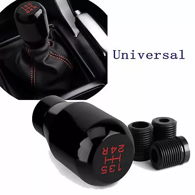 Car 5 Speed Manual Shift Knob W/boot Gear Stick Shifter Lever Aluminum Universal • $19.99