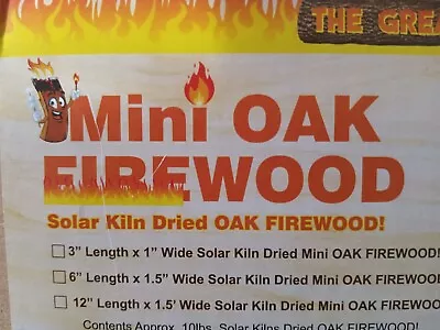 12  Mini Firewood - Solar Kiln Dried  - Table Top Firewood - Pizza Oven Firewood • $34.99