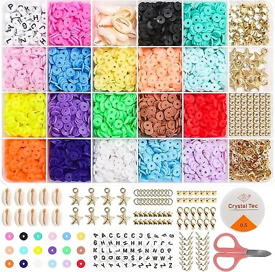 £8.29 • Buy Bracelet Making Kit, 5000Pcs Clay Beads For Jewellery Making And Jewellery