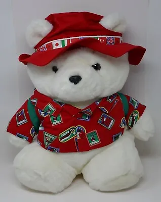 Dayton Hudson Marshall Fields 1993 Santabear World Traveler Plush • $29.99