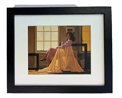 Jack Vettriano FRAMED Print Winter Light & Lavendar Black Frame Sexy Erotic RARE • £18.75