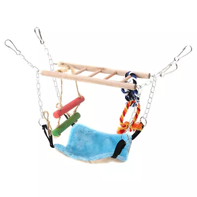 Small Animal Ferret Rat Bird Swing Rope Hanging Net Cage For Animal Esg • $22.20