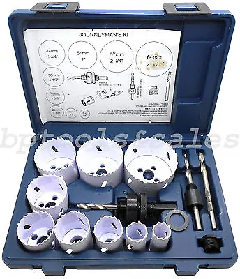 13pc Bi-Metal All Purpose Hole Saw Set 3/4  - 2-1/2  Electricians Plumbers Kit • $41.99