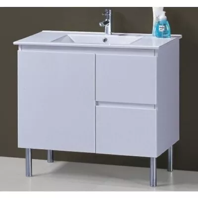 ROMA 900 X 360 X 830mm Slim China Top Narrow Vanity Unit On Legs • $429