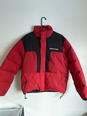 Moonstone Vintage Red And Black Puffer Jacket Size Medium • $70