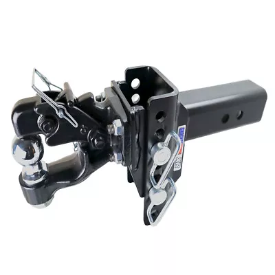 Shocker XR Adjustable Pintle & Ball Combo Hitch - 6  Drop To 6  Rise • $307.49