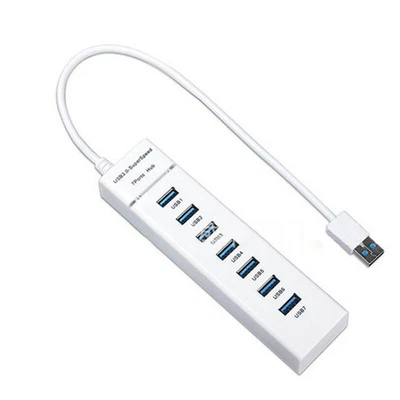 $16.99 • Buy 7 Ports Hub USB 3.0 High Speed Multiple Adapter Extension Cable PC Laptop AU