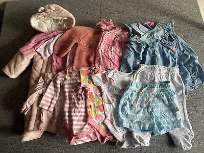 £9.99 • Buy Bundle Of Baby Girls Clothes Age 0 To 3 Months. Collection Of  12 Items
