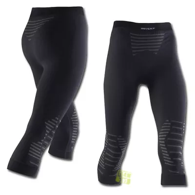 X-Bionic Women's 3/4 Long Functional Underpants Ski Underpants INVENT Black Size 42 • £8.54