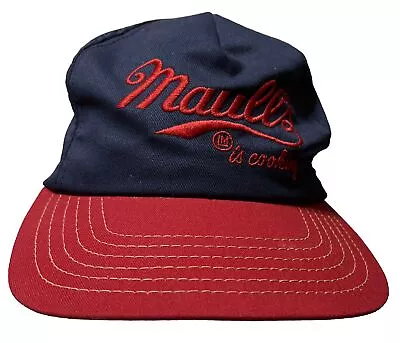 Vintage 1990s Maull's BBQ Sauce Snapback Cap Hat St Louis Brand New Dad Hat • $12.97