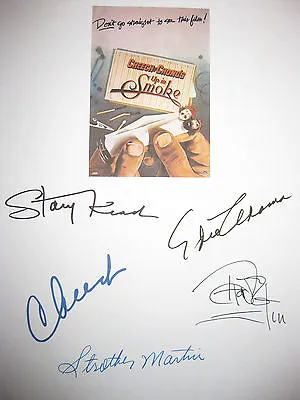 Cheech And Chong's Up In Smoke Signed Movie Script X5 Cheech Marin Tommy Reprnt  • £19.29