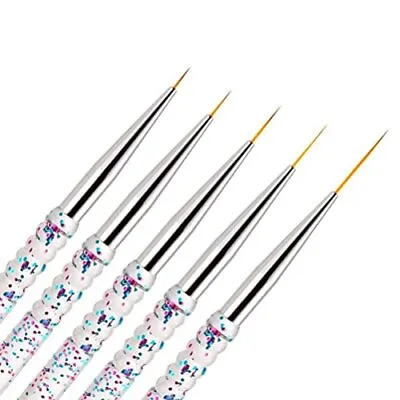 5 Pack Nail Liner Brushes Detail Nail Painting Brush Set For Nails Art Painting • $10.15