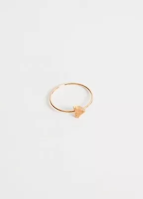 SARAH & AND SEBASTIAN 10k Yellow Gold Remnant Ring NEW IN BOX Size L RRP $220 • $160